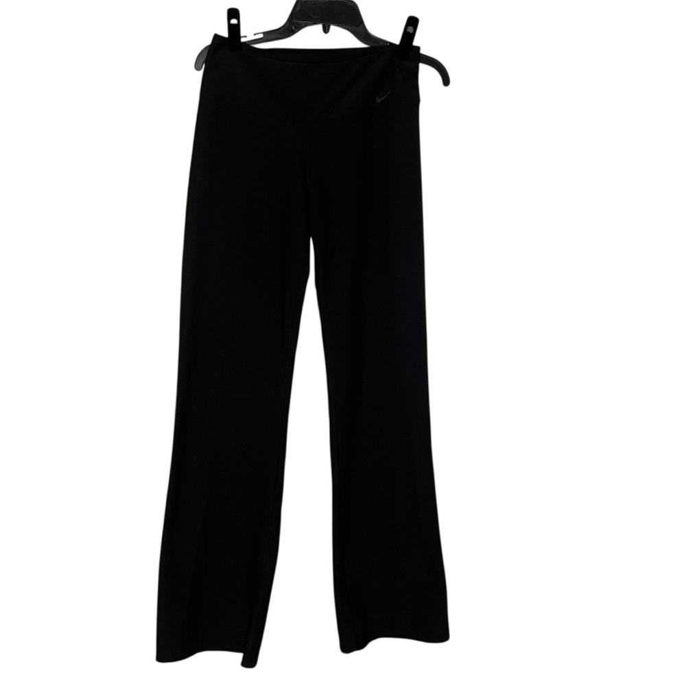 Nike One Womens Black Dri-FIT High-Waisted Pants Size M Recycled Material Long